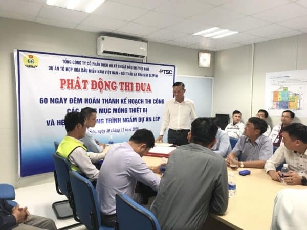Công đoàn PTSC phát động thi đua tại Dự án Long Sơn