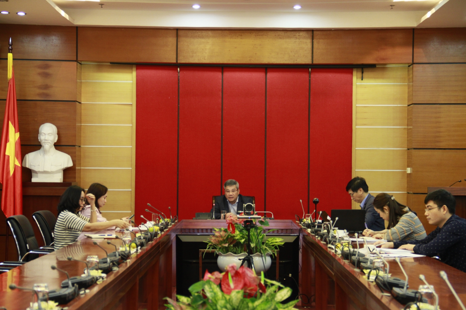 lanh dao pvn lam viec voi cac don vi pv gas pvcfc ve xay dung van hoa doanh nghiep