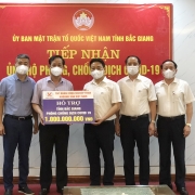 TKV hỗ trợ Bắc Giang hơn 1 tỷ đồng phòng, chống dịch Covid-19
