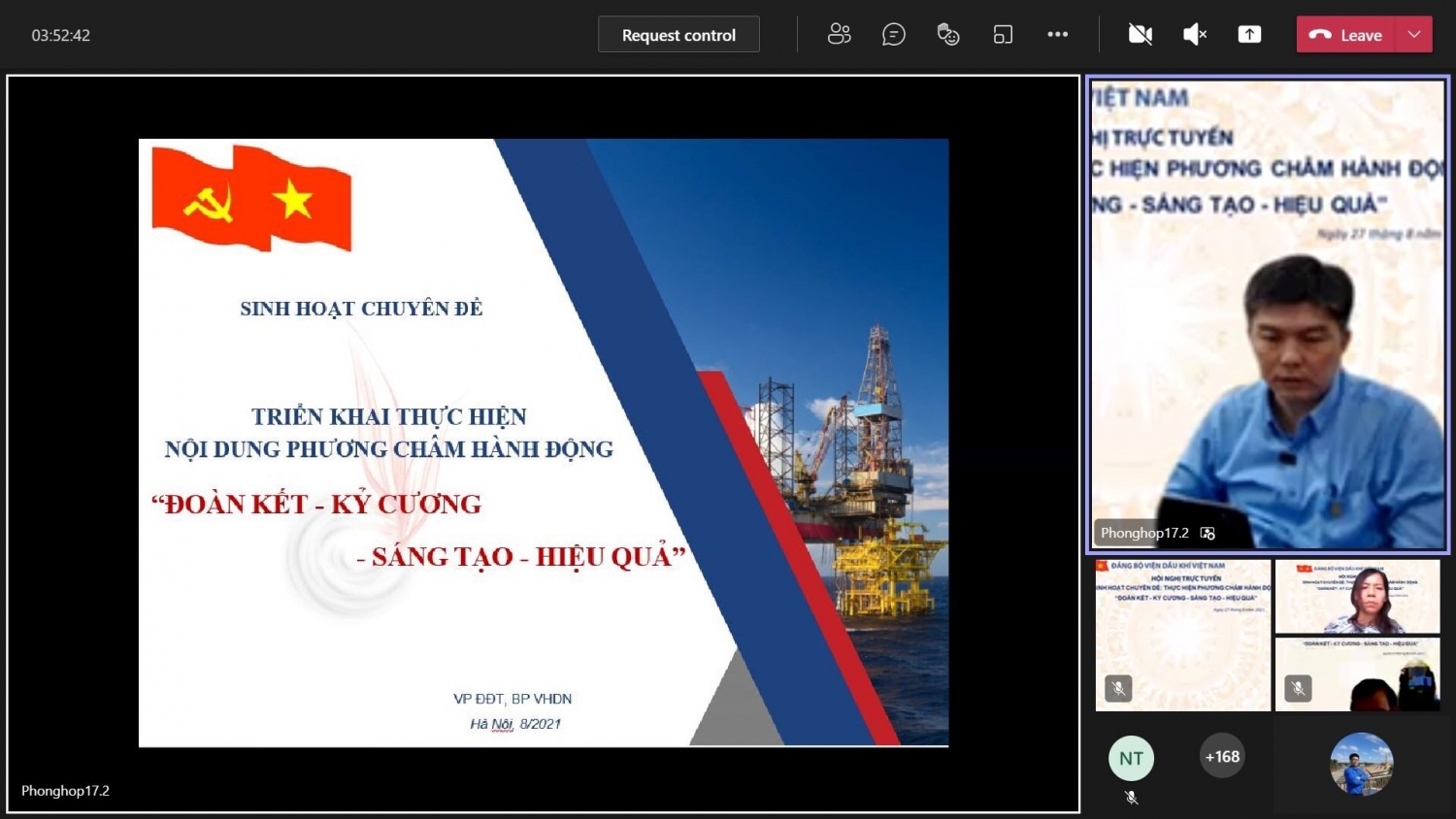 Đảng ủy VPI tổ chức hội nghị chuyên đề Thực hiện phương châm hành động “Đoàn kết - Kỷ cương - Sáng tạo - Hiệu quả”