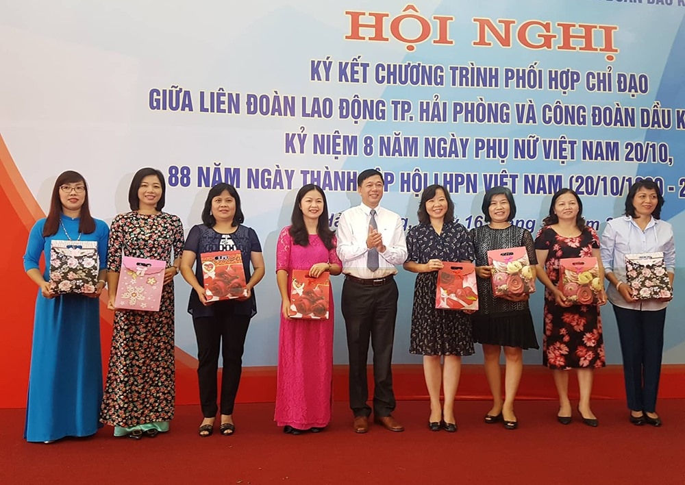 cong doan dau khi viet nam ky ket chuong trinh phoi hop voi ldld hai phong