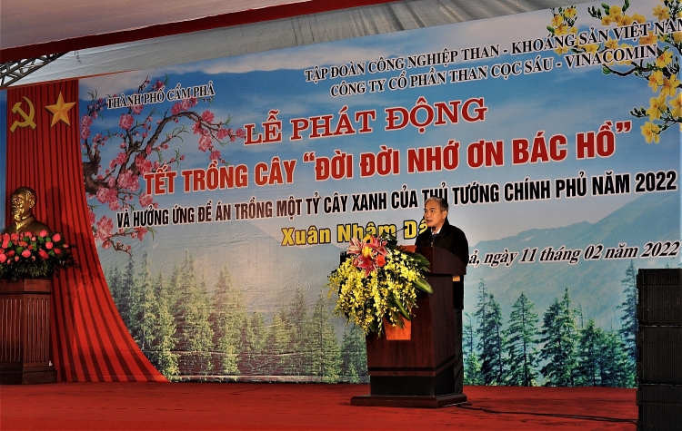 Than Cọc Sáu phấn đấu phủ xanh 16 hecta bãi thải đất đá trong năm 2022