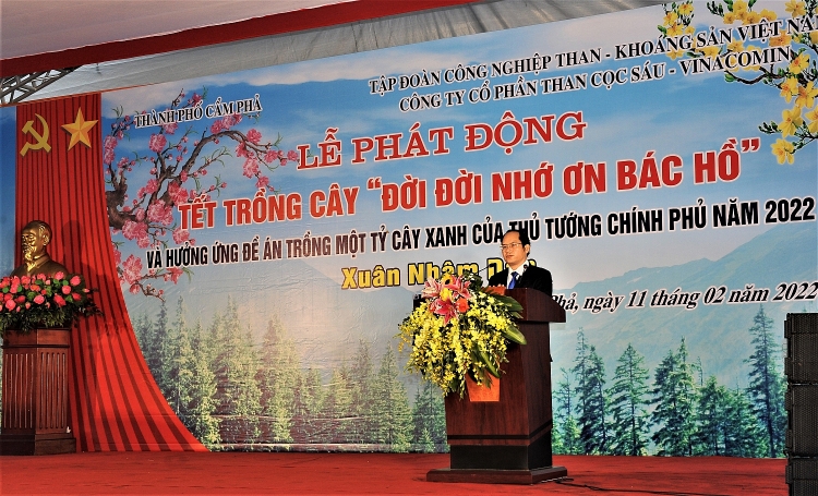 Than Cọc Sáu phấn đấu phủ xanh 16 hecta bãi thải đất đá trong năm 2022