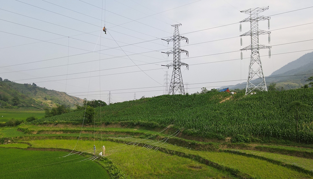 Tăng tốc để đưa Dự án đường dây 220kV Lào Cai - Bảo Thắng về đích trong tháng 4