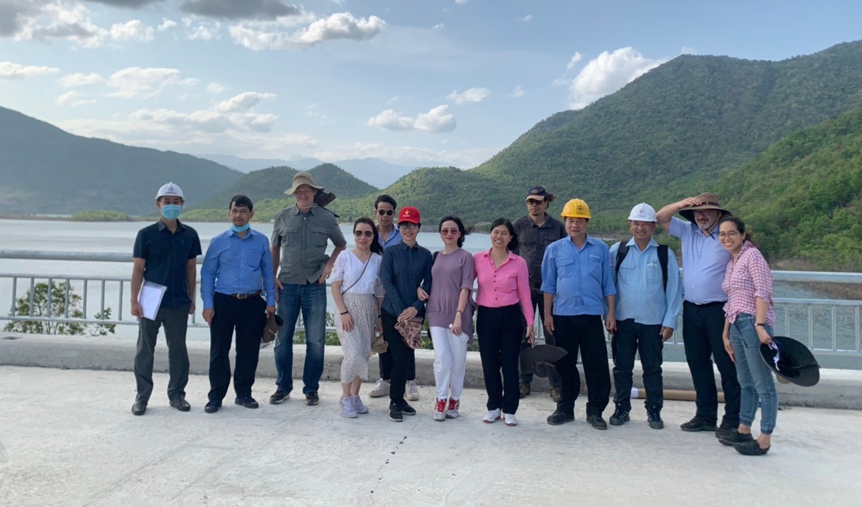 Đoàn công tác Cơ quan phát triển Pháp (AFD) đi thực tế  hiện trường Dự án Thủy điện tích năng Bác Ái