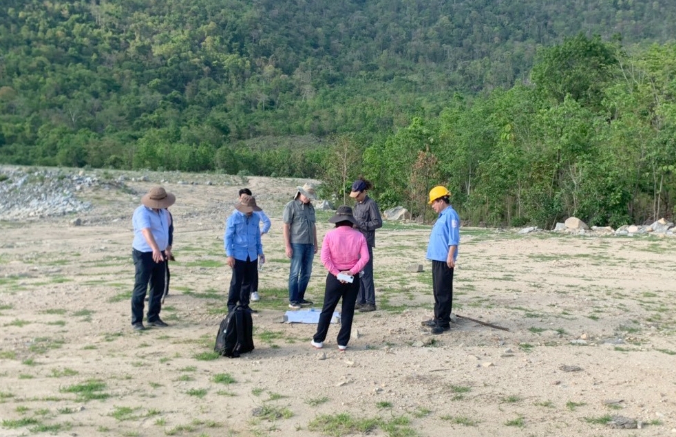 Đoàn công tác Cơ quan phát triển Pháp (AFD) đi thực tế  hiện trường Dự án Thủy điện tích năng Bác Ái