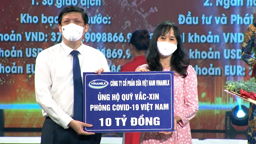 Vinamilk chung tay cùng Chính phủ, góp Quỹ Vaccine phòng Covid-19