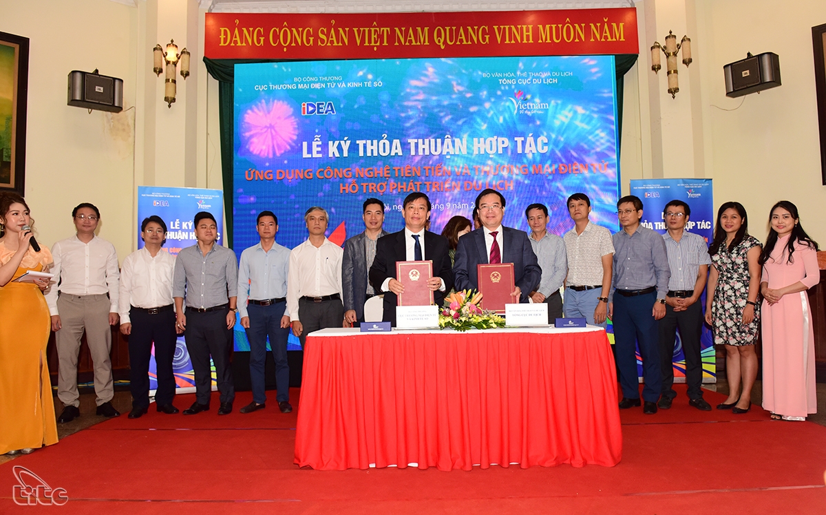 Tổng cục Du lịch và Cục Thương mại điện tử và Kinh tế số hợp tác ứng dụng công nghệ tiên tiến và thương mại điện tử hỗ trợ du lịch tong cuc du lich va cuc thuong mai dien tu va kinh te so hop tac ung dung cong nghe tien tien va thuong mai dien tu ho tro du lich