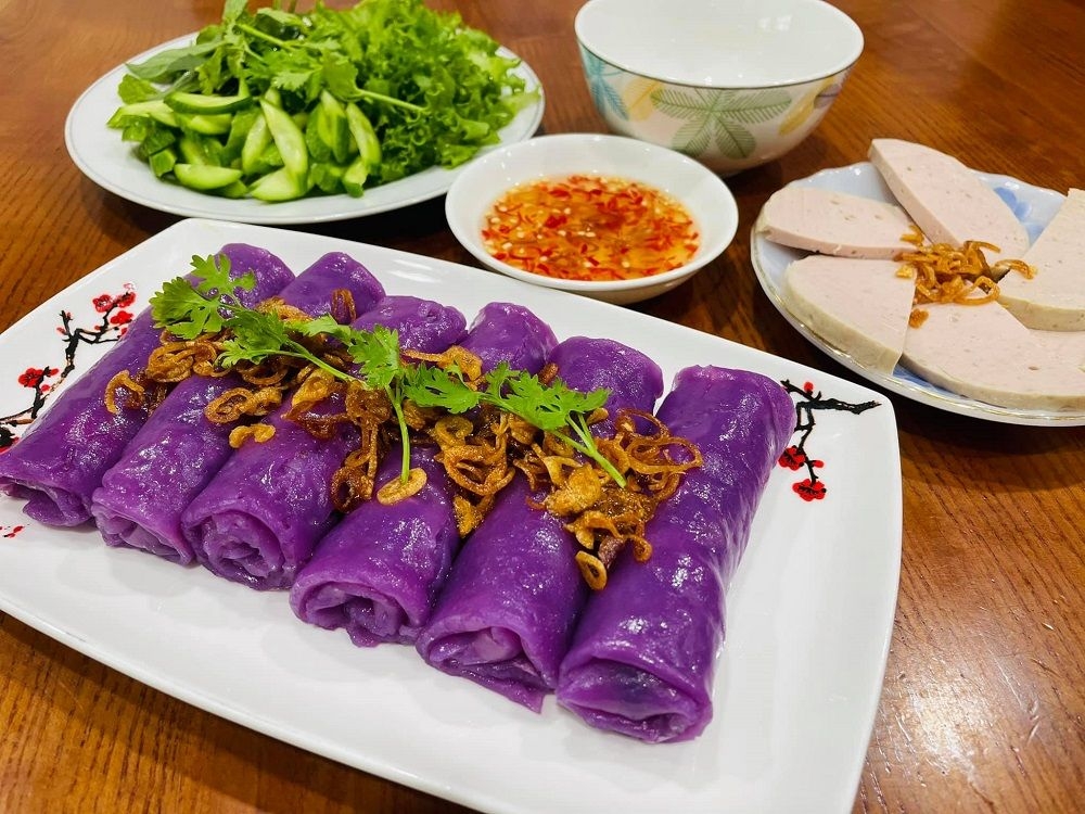 Gây thương nhớ với bánh bèo - nậm - lọc màu tím Huế Gây thương nhớ với bánh bèo - nậm - lọc màu tím Huế
