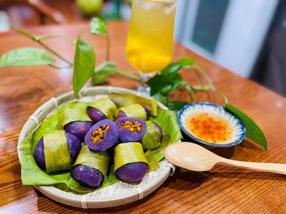 Gây thương nhớ với bánh bèo - nậm - lọc màu tím Huế Gây thương nhớ với bánh bèo - nậm - lọc màu tím Huế
