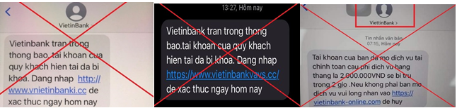 VietinBank cảnh báo những nguy cơ lừa đảo trong mùa dịch