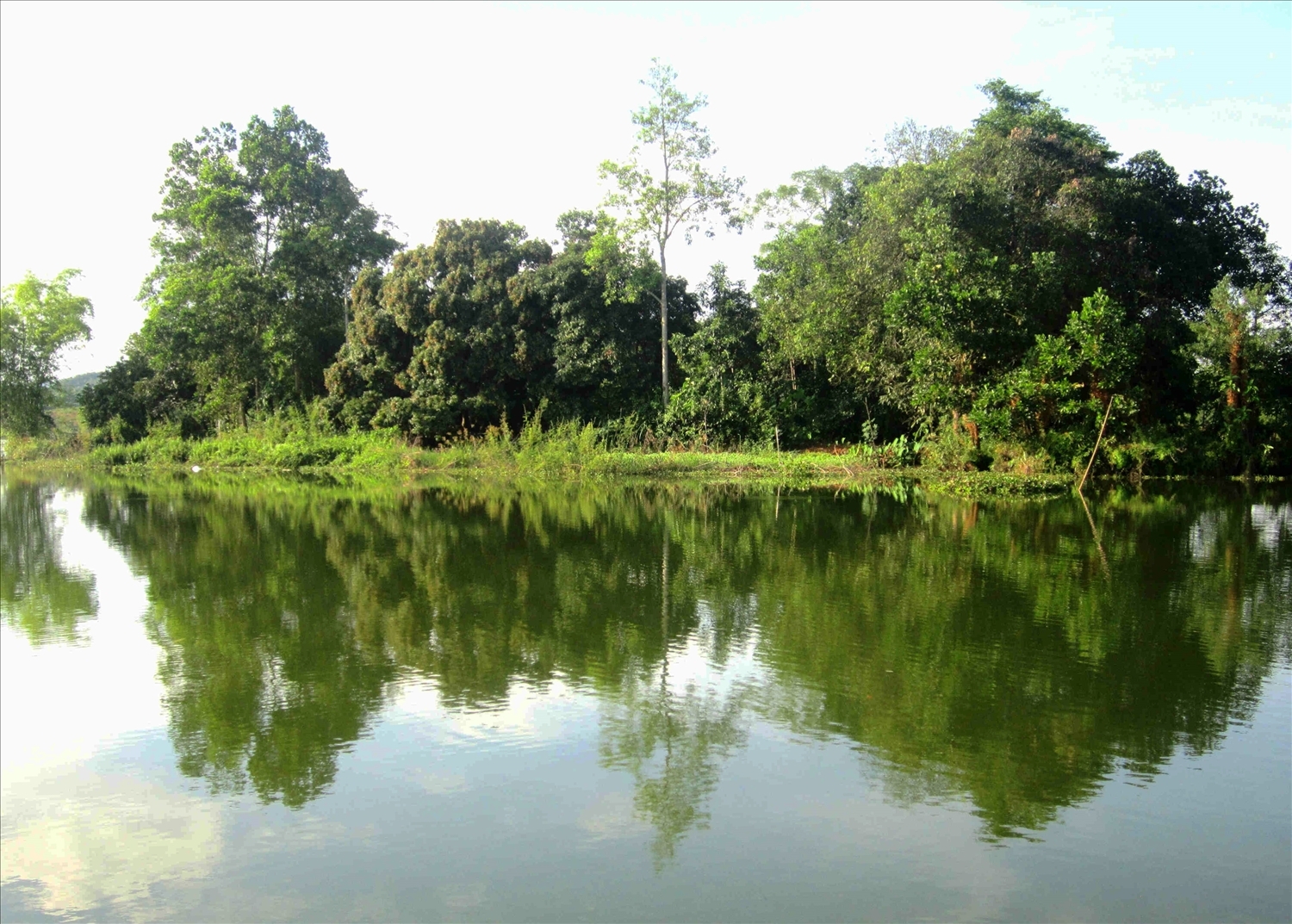 Chiêm ngưỡng đầm Ao Châu in bóng mây trời