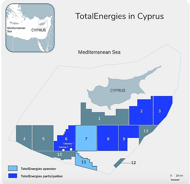 TotalEnergies và Eni có phát hiện khí đốt lớn ở Síp