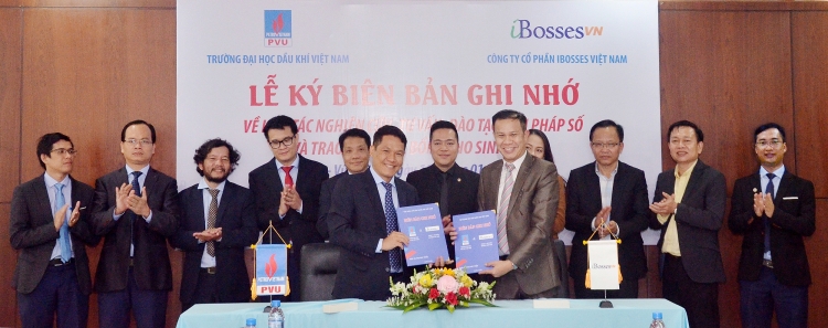 PVU cùng iBosses Việt Nam tăng cường hợp tác nghiên cứu, tư vấn, đào tạo về giải pháp số
