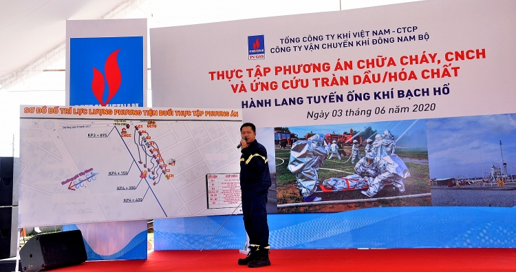 kdn to chuc thanh cong dien tap pcccchcn uctdhc tren hanh lang tuyen ong dan khi bach ho