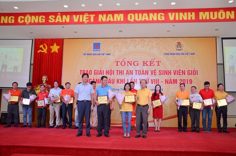 tong ket va trao giai hoi thi an toan ve sinh vien gioi nganh dau khi lan thu viii nam 2019