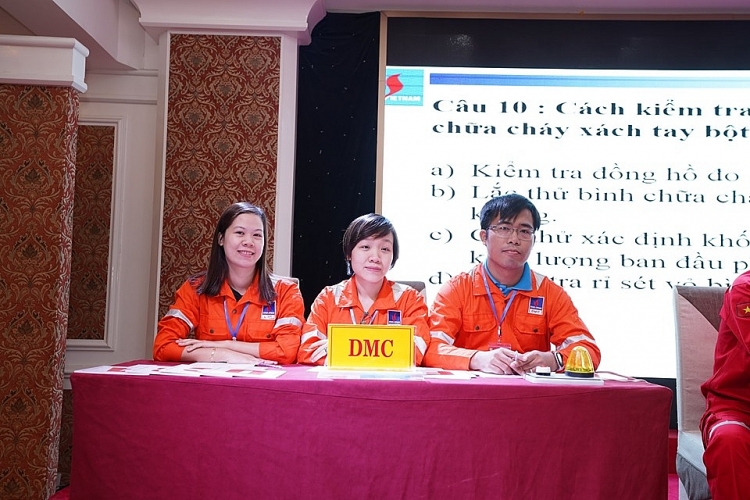 nhung hinh anh an tuong cua hoi thi an toan ve sinh vien gioi nganh dau khi lan viii nam 2019