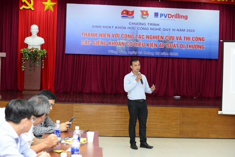 Tuổi trẻ Vietsovpetro và PV Drilling tổ chức sinh hoạt khoa học công nghệ quý III năm 2022