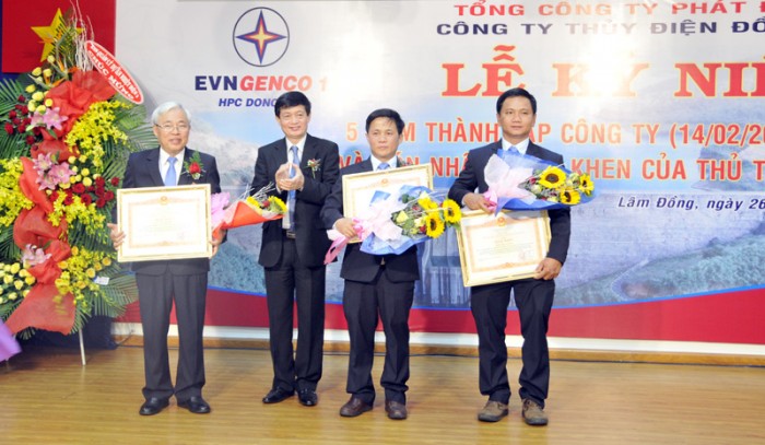 thuy dien dong nai don bang khen cua thu tuong