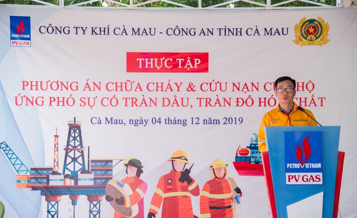 cac don vi pv gas dien tap phuong an chua chay va ung cuu su co tran hoa chat