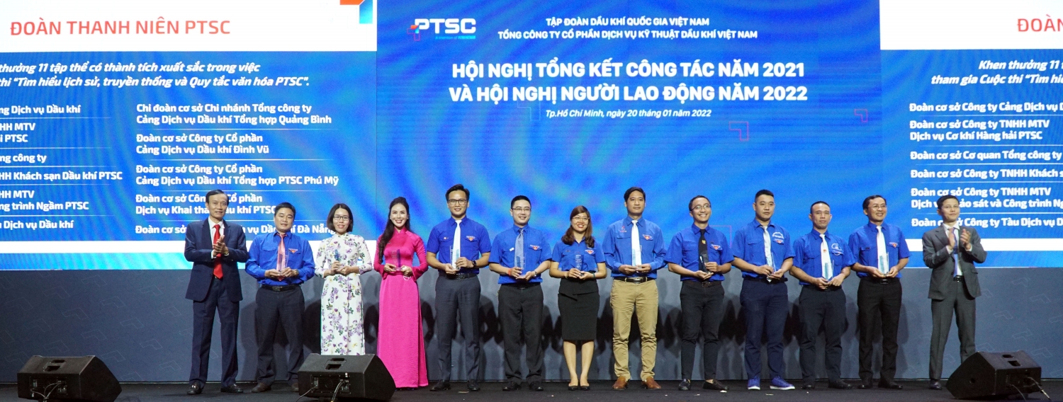 Trao khen thưởng của Đoàn Thanh niên PTSC