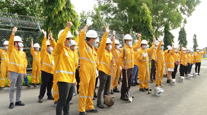 KĐN phát động đợt 2 chương trình trồng cây “Chung tay vì màu xanh trên công trình khí”
