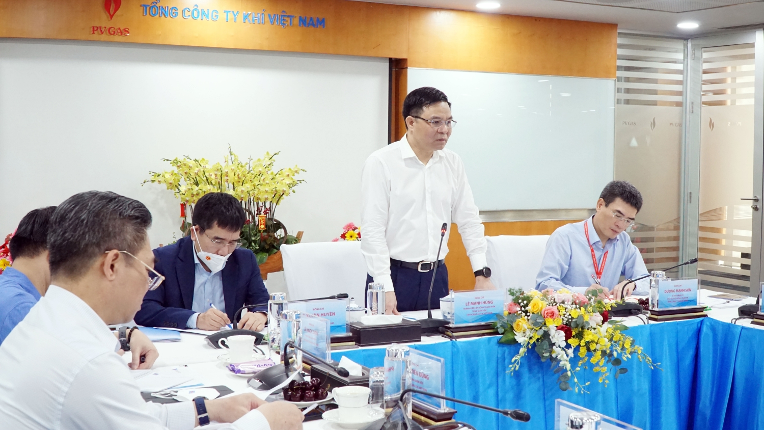 Tổng Giám đốc Petrovietnam Lê Mạnh Hùng phát biểu chỉ đạo