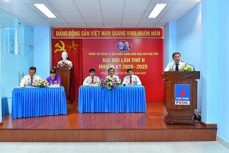 dang bo pvoil phu yen to chuc thanh cong dai hoi lan thu ii nhiem ky 2020 2025