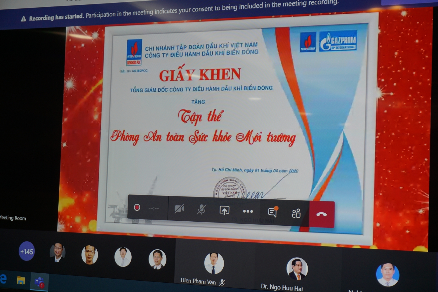 biendong poc to chuc thanh cong hoi nghi truc tuyen tong ket cong tac quy 12020 qua he thong office 365