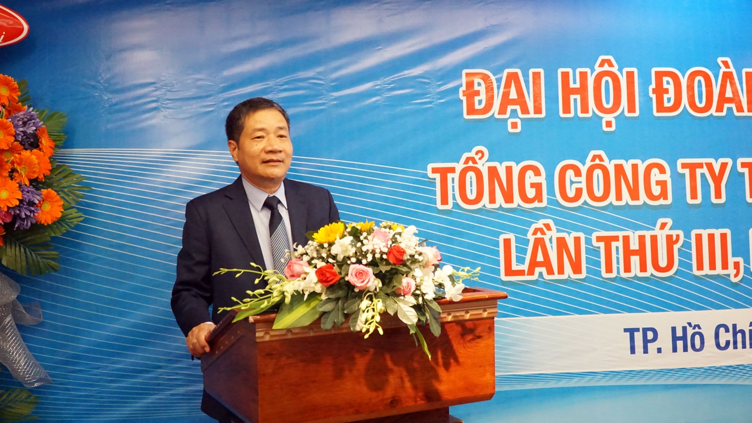Đồng chí Tạ Đức Tiến  - Bí thư Đảng ủy PVE phát biểu định hướng hoạt động của tuổi trẻ PVE