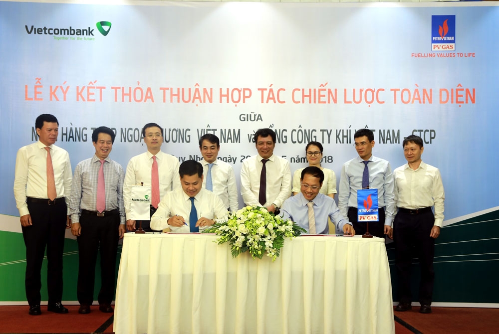 pv gas va vietcombank ky thoa thuan hop tac chien luoc toan dien