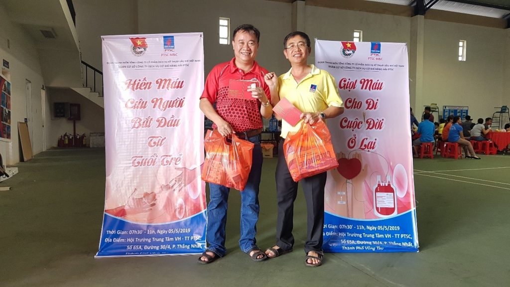 ngay hoi hien mau tinh nguyen lan viii cum phoi hop hoat dong ptsc ba ria vung tau