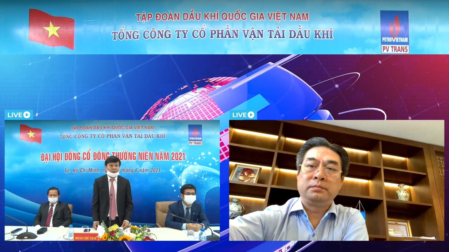 Phó Tổng Giám đốc Petrovietnam tham dự trực tuyến