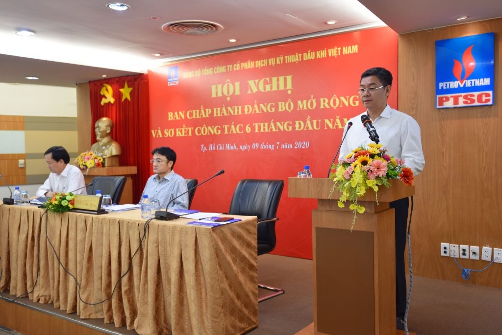 dang bo ptsc to chuc thanh cong hoi nghi ban chap hanh mo rong va so ket cong tac 6 thang dau nam 2020