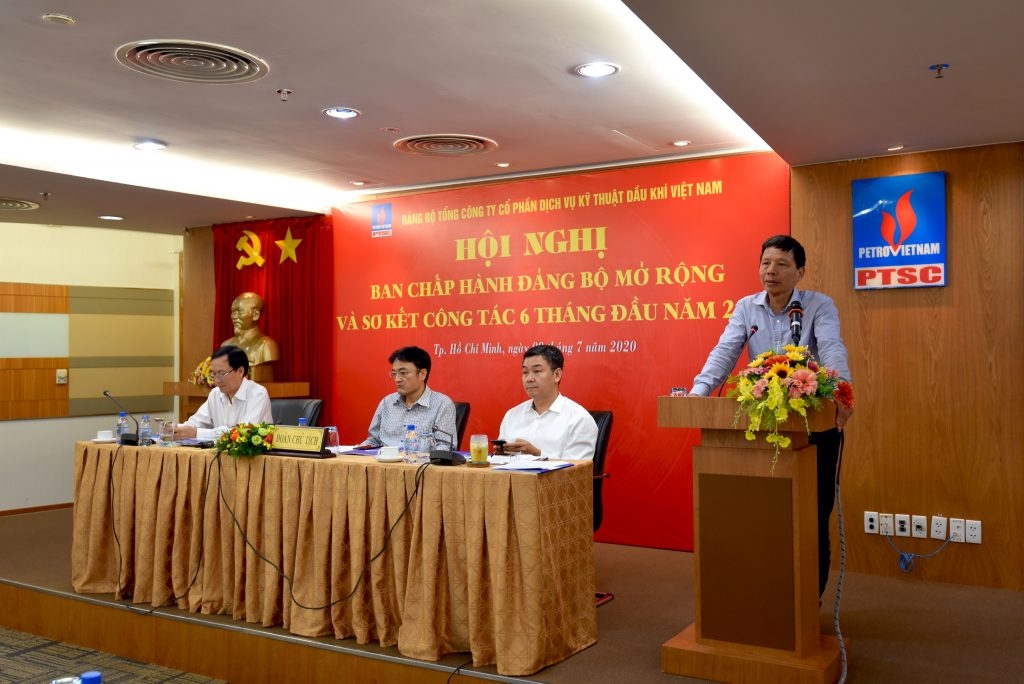 dang bo ptsc to chuc thanh cong hoi nghi ban chap hanh mo rong va so ket cong tac 6 thang dau nam 2020