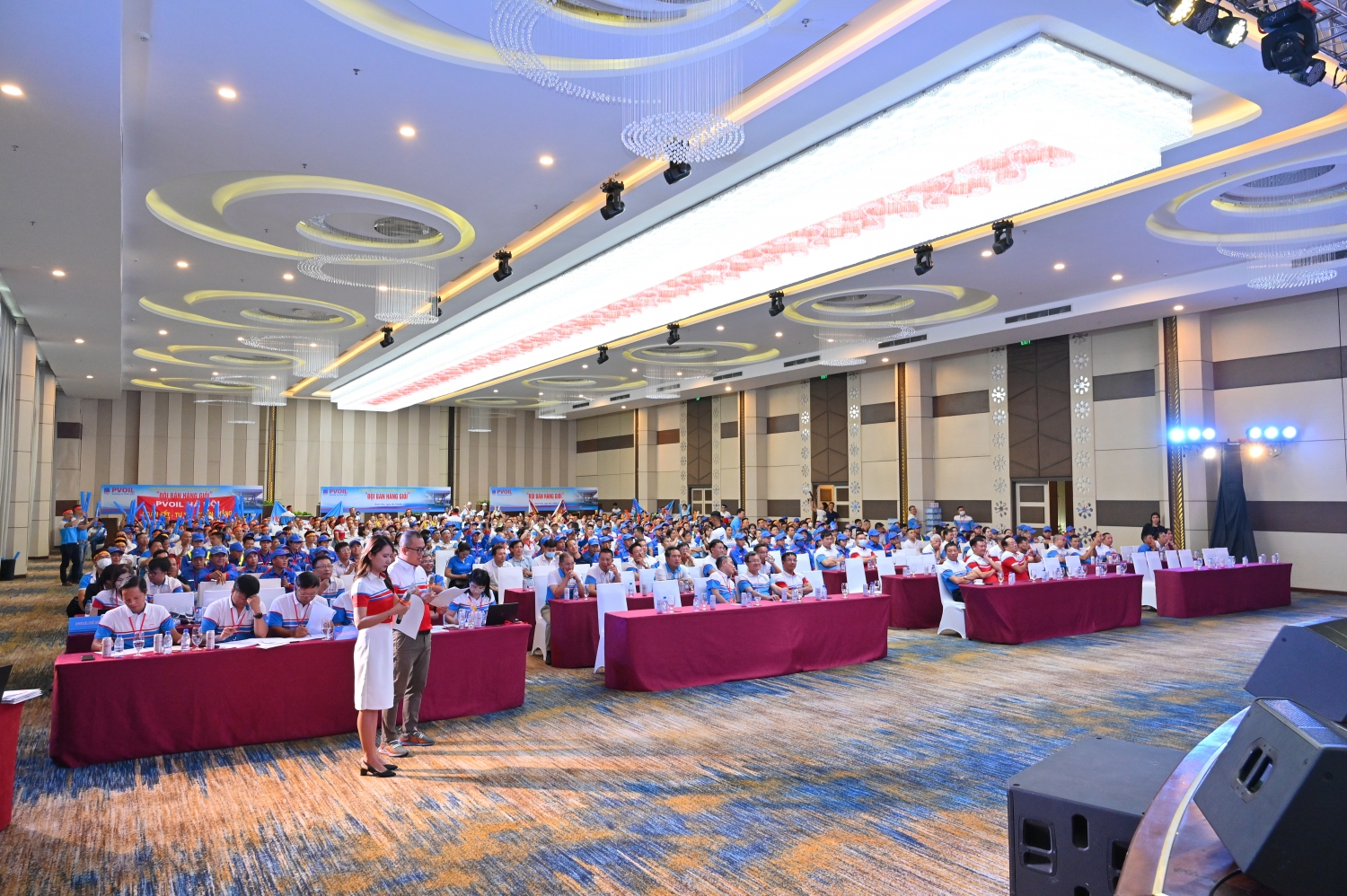 Hội trường tổ chức phần thi lý thuyết