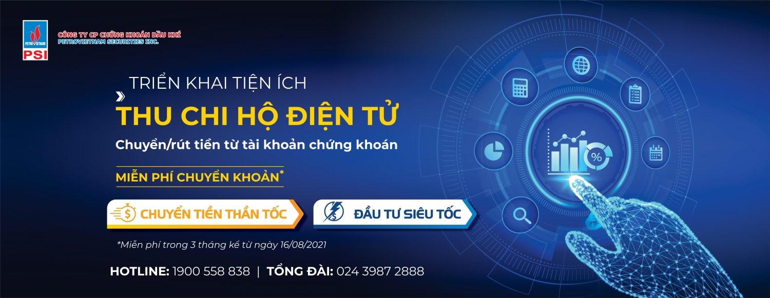 triển khai dịch vụ thanh toán tiền giao dịch chứng khoán trực tuyến và thu chi hộ điện tử 