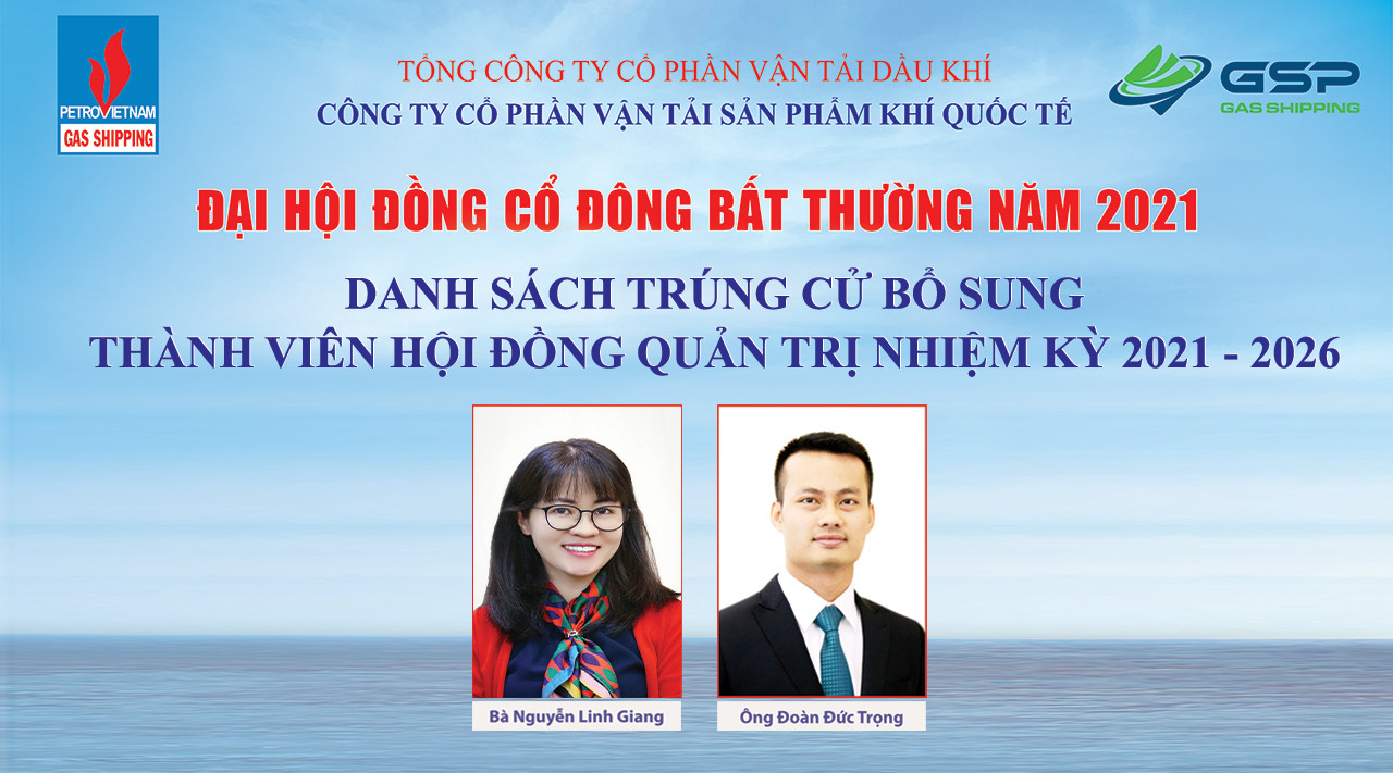 Hai nhân sự được bổ sung vào Thành viên HĐQT Gas Shipping