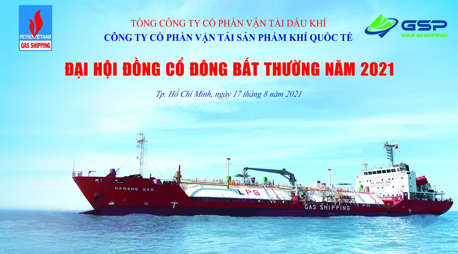 Gas Shipping tổ chức ĐHĐCĐ bất thường năm 2021 theo hình thức trực tuyến