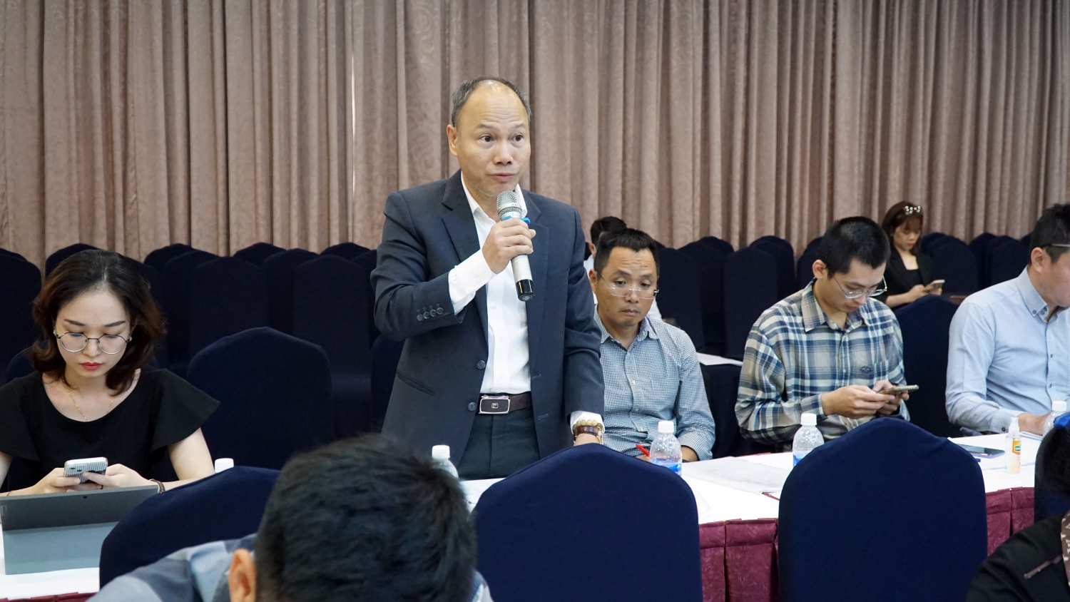 Đại diện Công ty Dầu khí Việt Nhật ý kiến