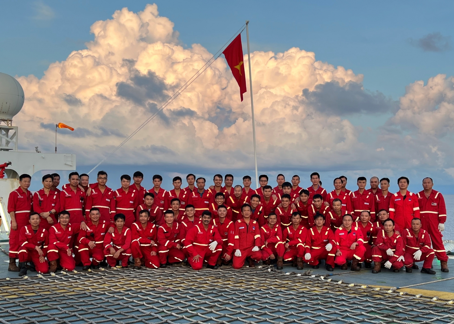 PPS tổ chức Lễ chào cờ mừng ngày Quốc khánh 2/9 trên tàu FPSO Ruby II