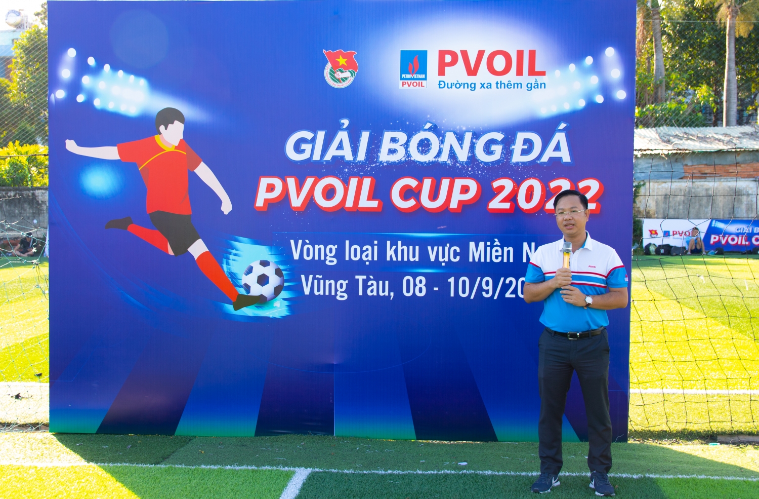 Anh Mai Xuân Hải - Bí thư Đoàn Thanh niên Tổng công ty, Trưởng ban tổ chức Giải, phát biểu khai mạc!