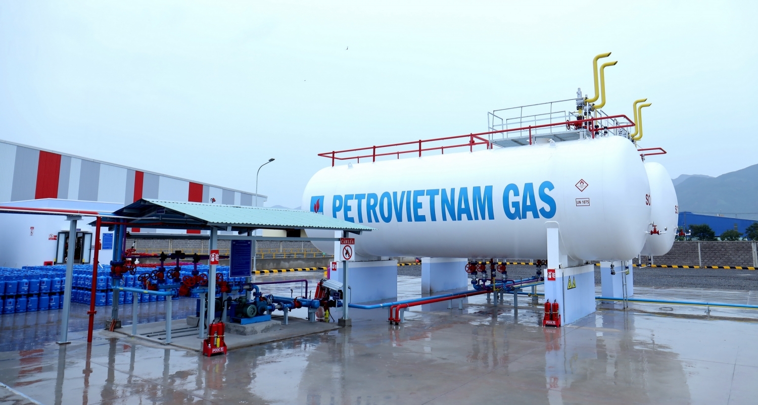 Một góc Trạm chiết nạp LPG Nha Trang của PV GAS LPG