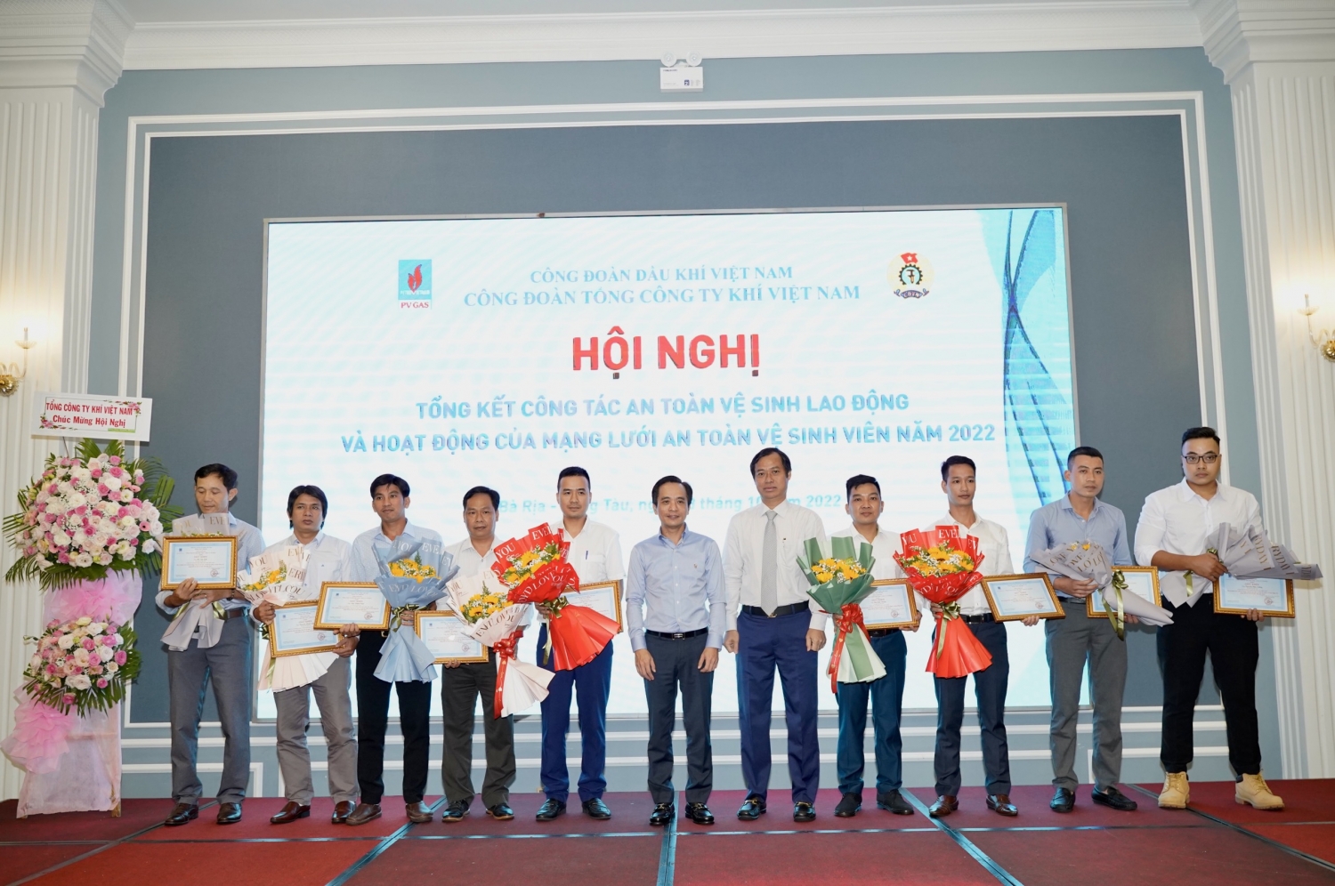 Công đoàn PV GAS tổ chức Hội nghị tổng kết công tác An toàn vệ sinh lao động 2022