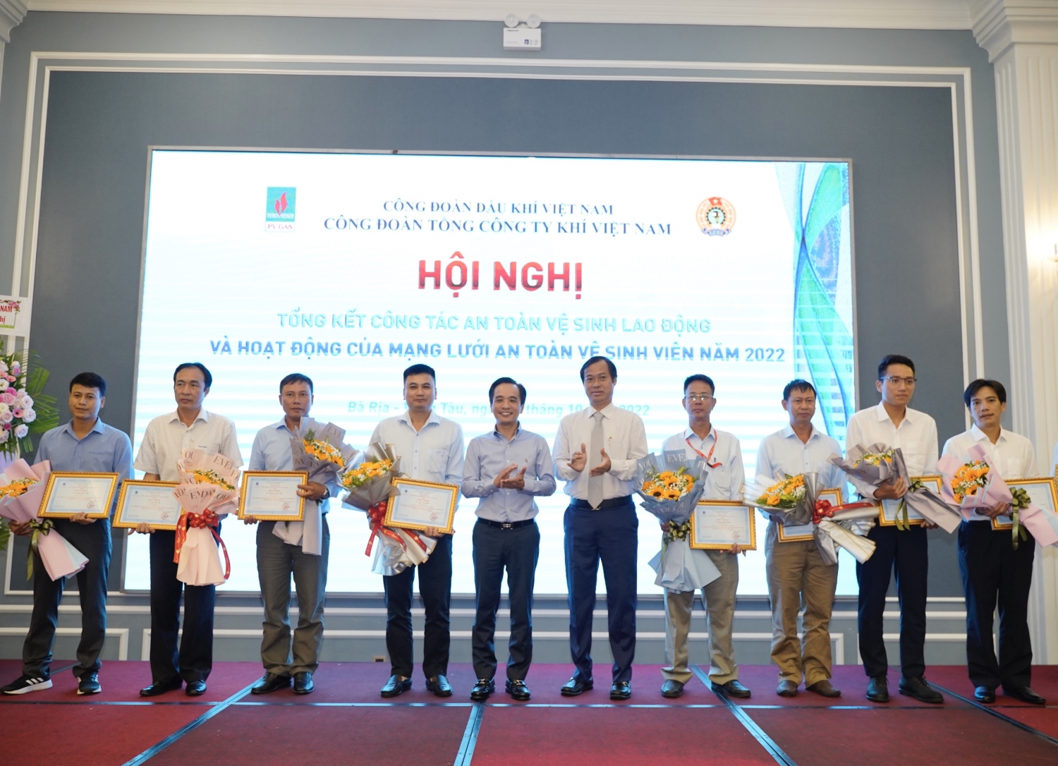 Công đoàn PV GAS tổ chức Hội nghị tổng kết công tác An toàn vệ sinh lao động 2022