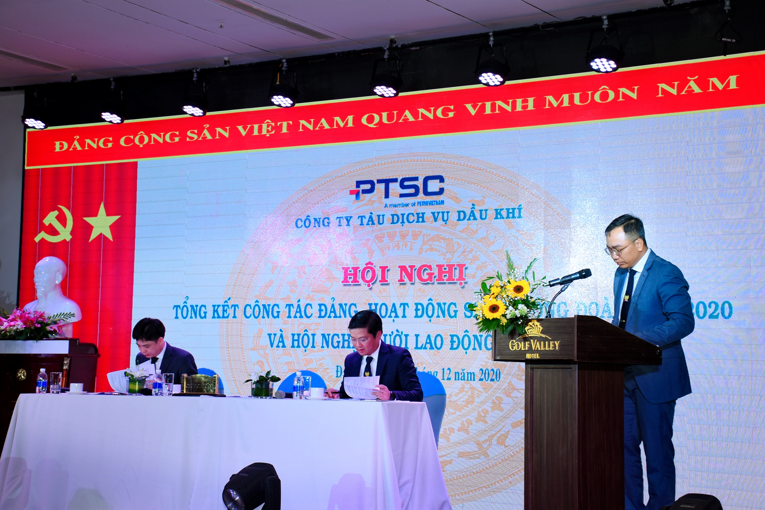Ông Lê Chiến Thắng – Gíam đốc PTSC Marine phát biểu tại Hội nghị
