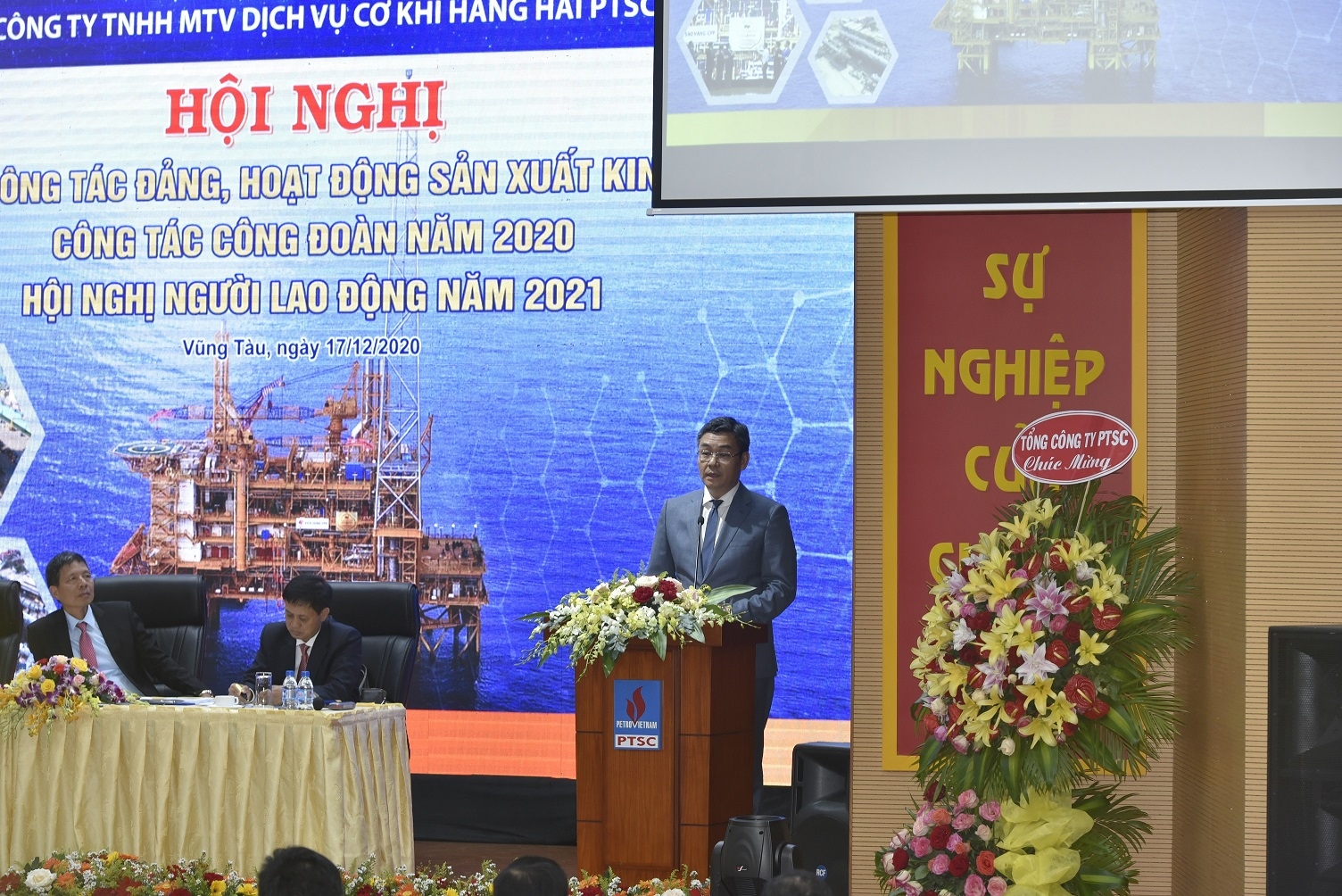 Ông Lê Mạnh Cường  – Tổng Giám đốc Tổng công ty PTSC phát biểu chỉ đạo Hội nghị