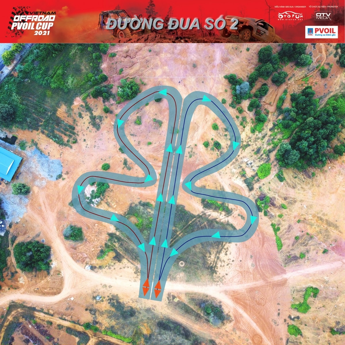 Đường đua số 2 - Đua tốc độ - BTVN, NC, CB: Đường đua đôi tốc độ 2021 cải tiến hoàn toàn so với các năm trước. Nhằm loại bỏ các yếu tố mất an toàn do hai xe chạy tốc độ cao cạnh nhau lúc vào cua, năm nay đường đua số 2 sau khi hai xe xuất phát sẽ cùng chạy thẳng và hai xe rẽ về hai hướng trái phải khác nhau. Ngoài việc cải tiến về mặt an toàn thì sẽ giúp cho khán giả theo dõi dễ hơn, phấn khích hơn. Đường đua này được chấm điểm bằng hệ thống Lazer tự động ghi thời gian.