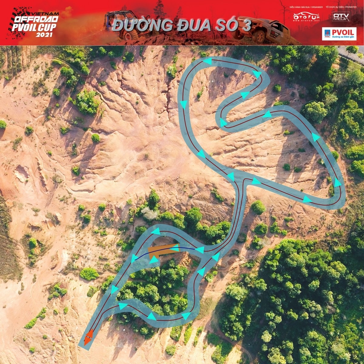 Đường đua số 3 - Đua Rally - BTVN, CB, NC, MR: Với địa hình đa dạng như vượt qua thung lũng, đồi đất và đường đá. Đường đua này mang đến cho các tay đua ở các hạng cảm giác của một đường đua rally hỗn hợp các loại bề mặt trong cùng một đường đua. Đường đua có cải tiến so với năm 2020 là kéo dài hơn và đường đi sẽ sang phần đồi phía bên tay phải, nơi mà các năm trước chưa chạy qua