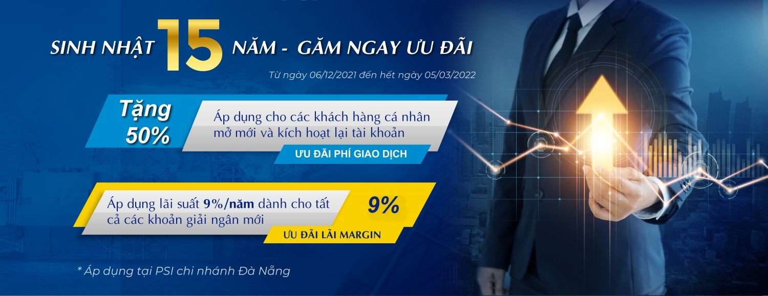 Chương trình ưu đãi nhân kỷ niệm 15 năm thành lập PSI Chi nhánh Đà Nẵng